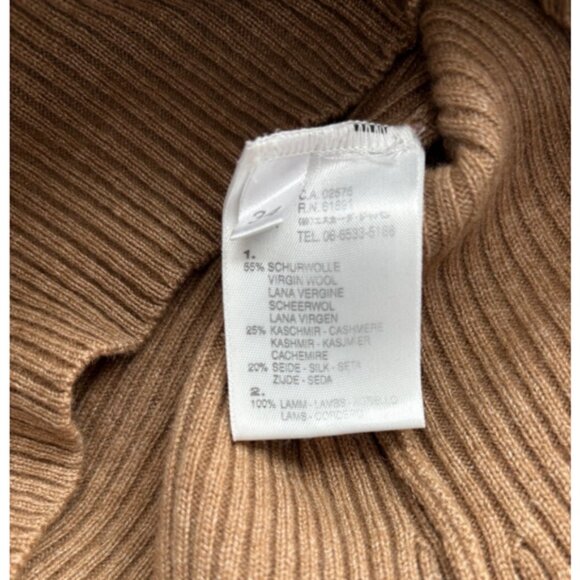 Escada Camel Virgin Wool Knit Sweater Extra Small - Picture 7 of 10